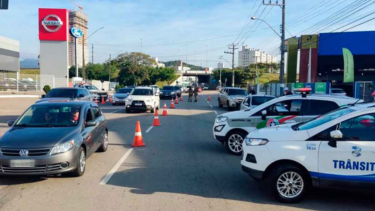 Polícia Militar e Agentes de Trânsito em operação durante o feriadão em