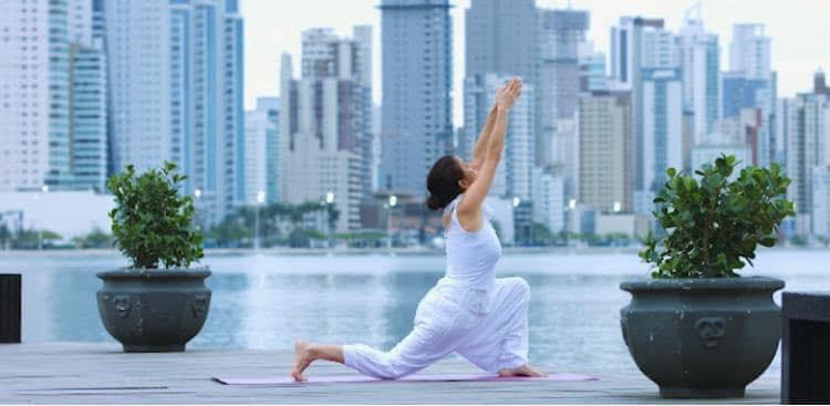 Yoga Spanda, escola de Rô Pacheco, há três décadas em Balneário (Foto: André Schoenau)