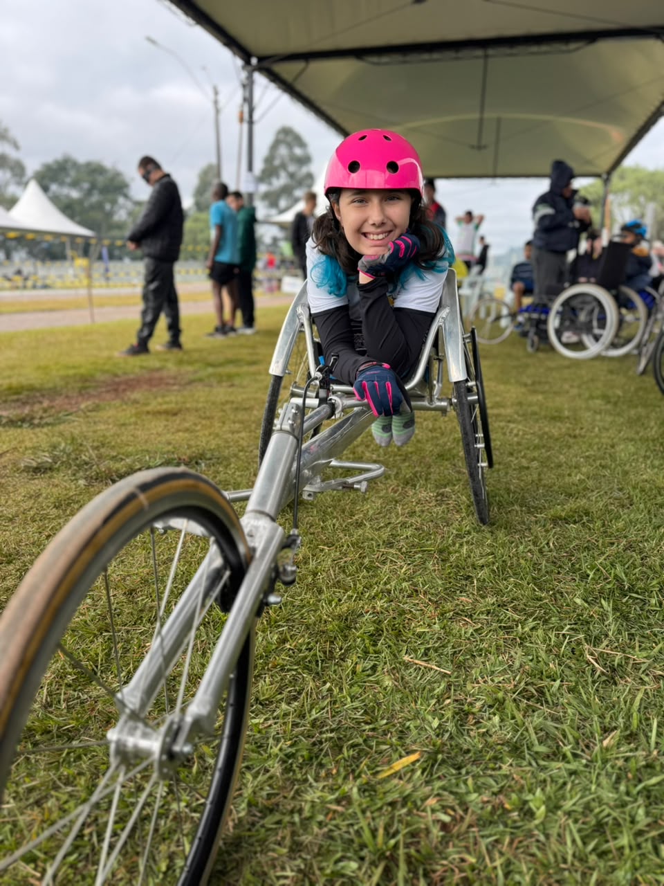 Aluna Rafaela em sua estreia como atleta (Divulgação)