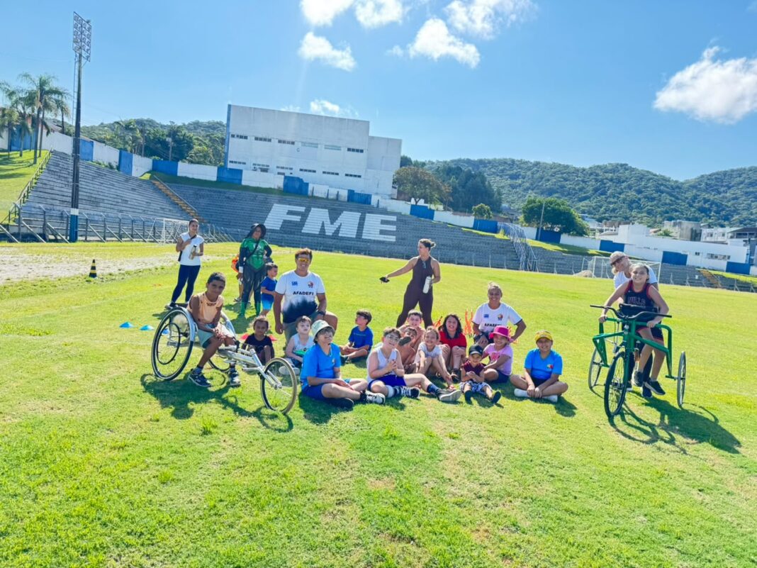 A turma no primeiro dia do projeto