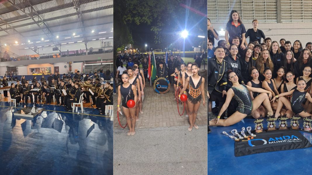 Bandas municipais de Balneário Camboriú se destacaram no 38º Campeonato Interestadual de Bandas e Fanfarras. (Crédito PMBC.)