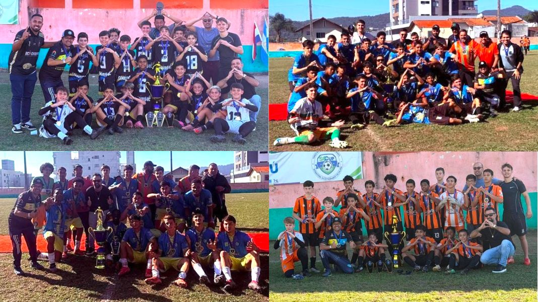 Os campeões nas quatro categorias. Crédito PMC