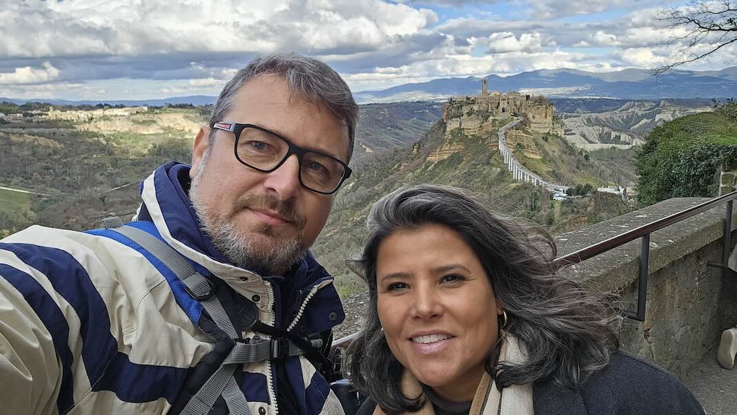 Fábio com a esposa Márcia (Arquivo Pessoal)