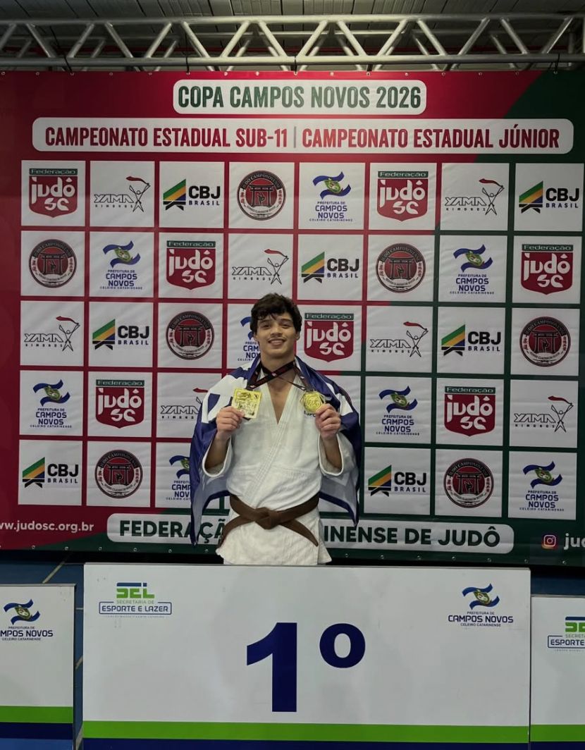 Rhuan Coronetti conquistou dois titulos (Divulgação/FMEBC)