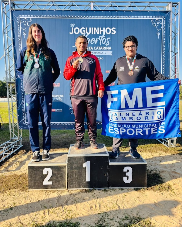 Leonardo de Paula dos Santos - bronze no lançamento do martelo (Divulgação/FMEBC)