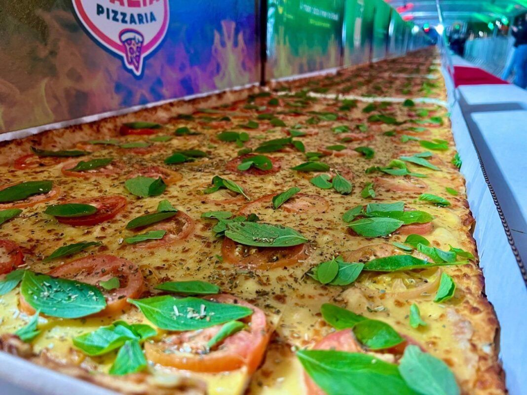 A pizza de 61 metros de 2025. (Foto PMBC)