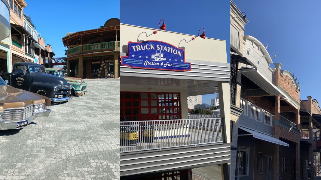 O Roddertown, nova atração de Balneário, é um complexo temático de lazer, comércio e gastronomia inspirado na cultura norte-americana dos anos 1950 e na cultura automotiva. (Divulgação)