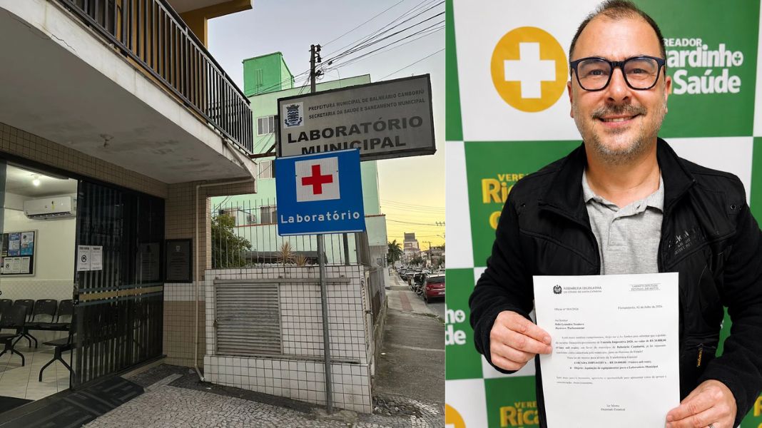 Emenda conquistada para Ricardinho será direcionada ao Laboratório Municipal (Foto Divulgação/PMBC/Gabinete Ricardinho da Saúde)