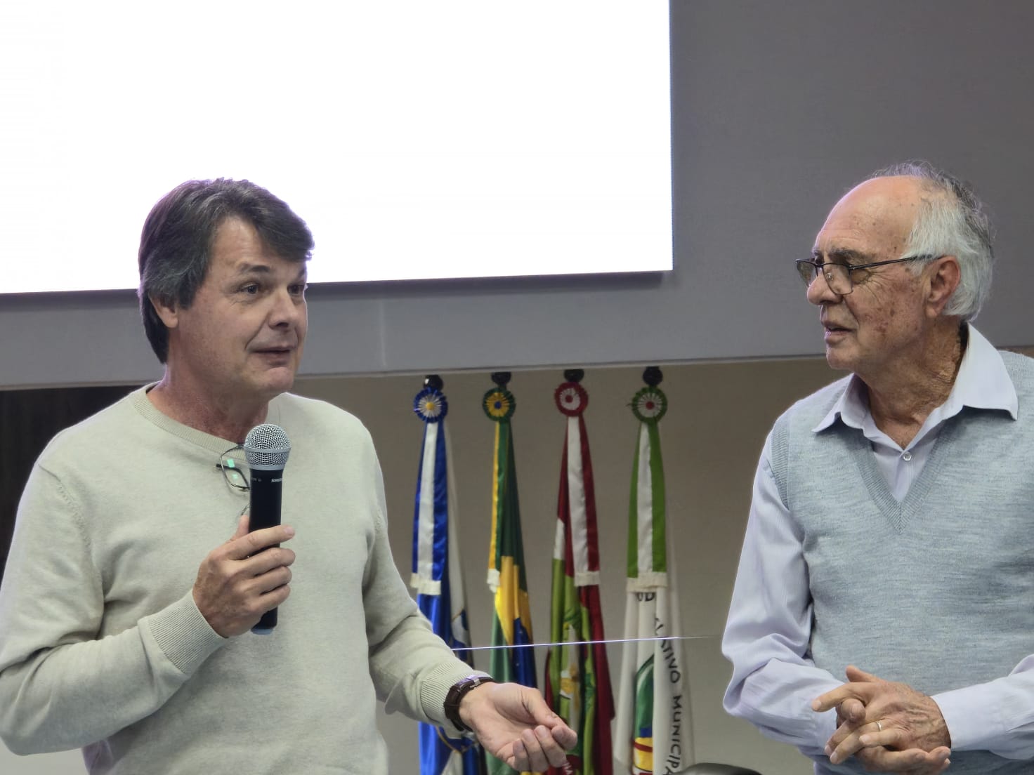 João Ricardo e seu pai João Sharf (Divulgação/AH/FCBC)