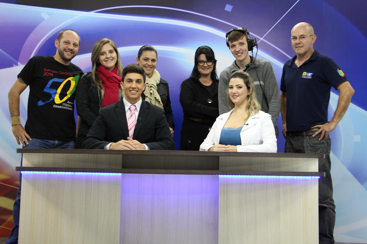 Bastidores da gravação de programa jornalístico - 2014