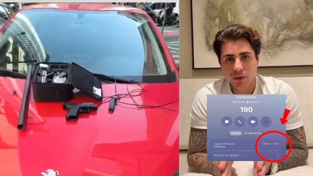 Suspeita de tentativa de sequestro aconteceu na terça-feira (18): nesta quarta (19) o influencer Allan se pronunciou. (Crédito 12BPM/Reprodução Instagram)