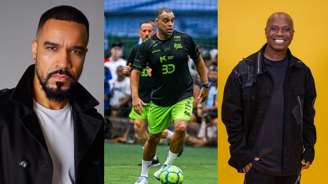 Em sequência Fernando Pires, Denilson e Edilson Capetinha (Divulgação)