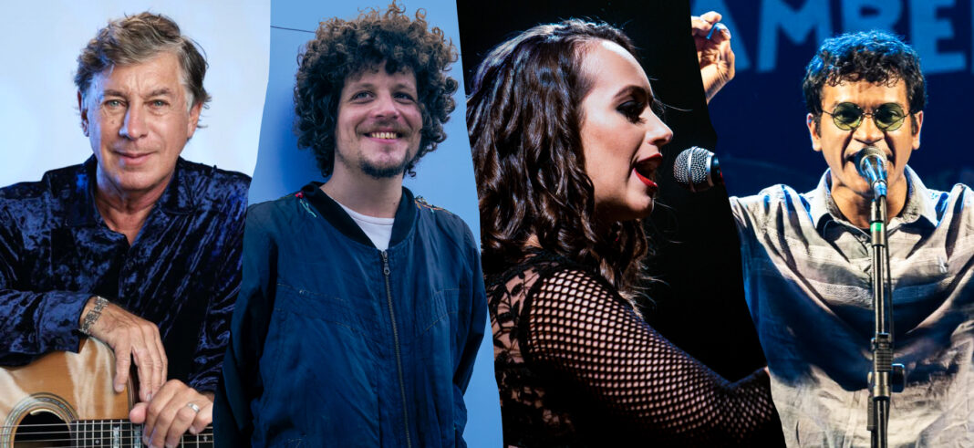 Flávio Venturini, Chico Chico, Ana Paula Beling e Tony Gambel (Divulgação/Univali)