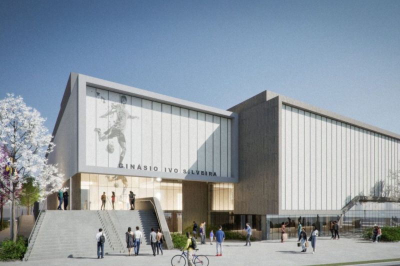 Projeto do novo centro poliesportivo. Divulgação/SEDUH Itajaí