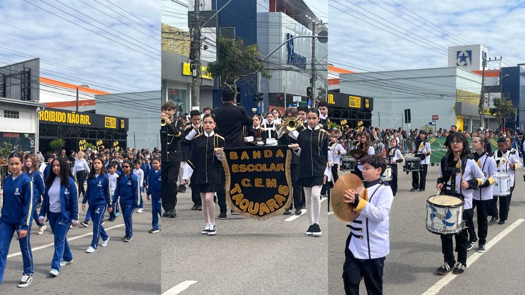 Desfile no Centro pela manhã (Divulgação/PMBC)