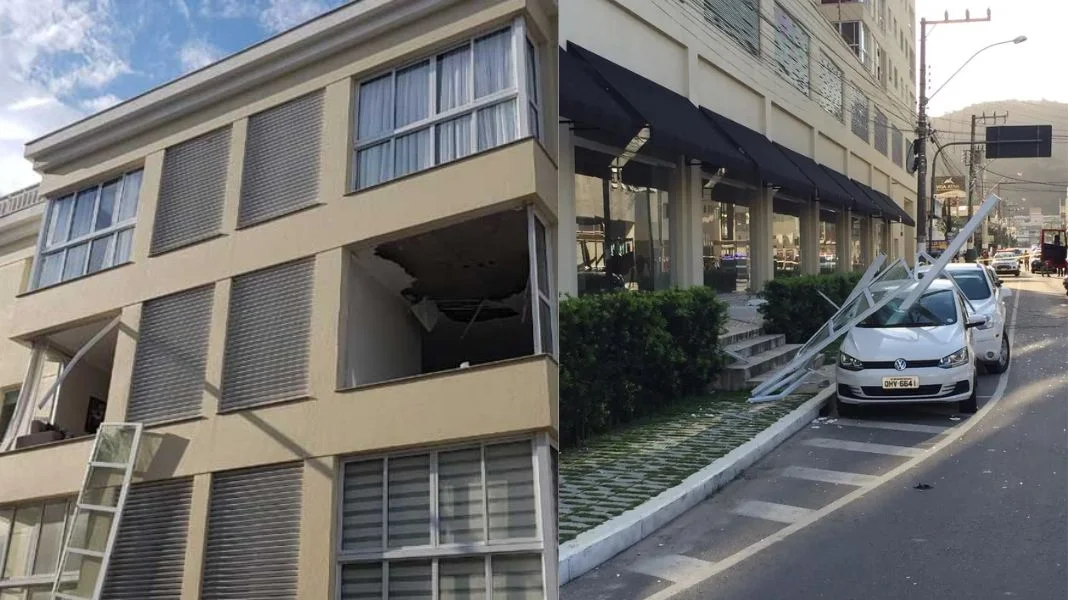 Explosão aconteceu em 2019: responsável foi preso na última semana. (Fotos CBMSC/Arquivo JP3)