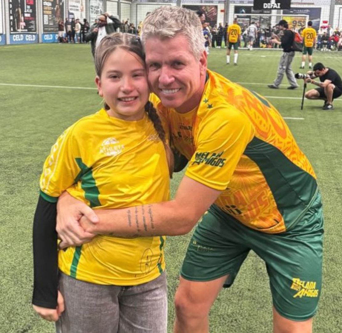 Dado Faigel e a filha Lívia (Crédito: Divulgação CELD/Avoc Studio)