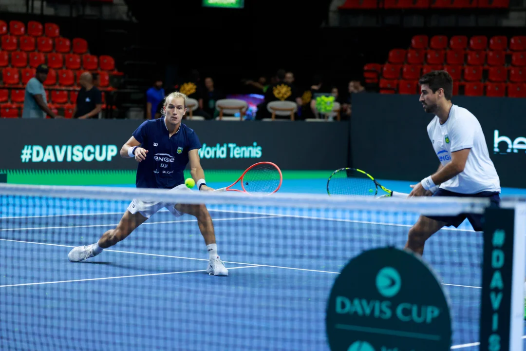 Fotos: Rafa e Orlando em ação nos treinos Crédito: Luiz Candido/CBT