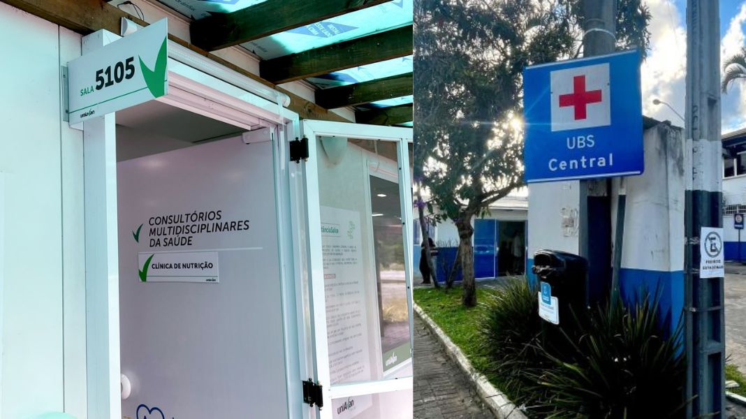 UniAvan (E) concentra consultas médicas e de enfermagem, acompanhamento pré-natal, puericultura — acompanhamento da saúde infantil, testes rápidos e aplicação de medicamentos; para receber vacinas, moradores devem procurar as demais UBSs da cidade, como a Central (D). (Crédito PMBC.)