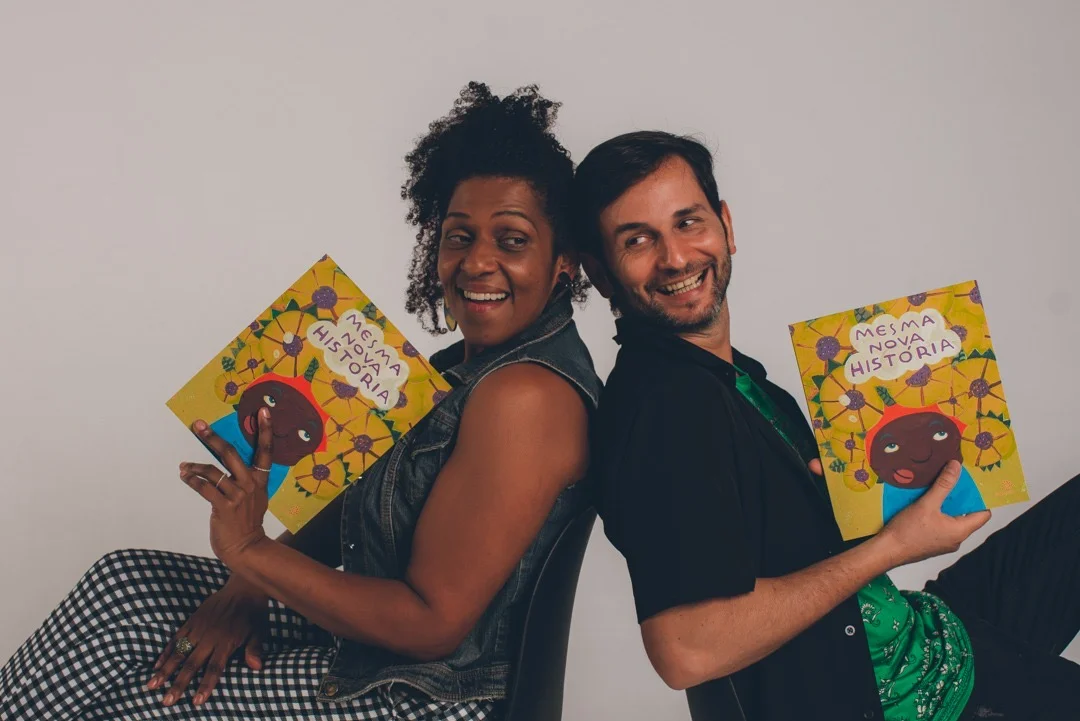Heloisa Resende Alves e o escritor Everson Bertucci (Foto Jéssica Aragão)
