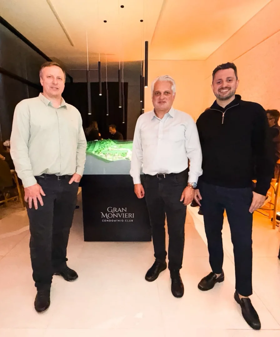 Walney Agílio Raimondi, Alexandre Melchioretto e Bruno Melchioretto (Divulgação)