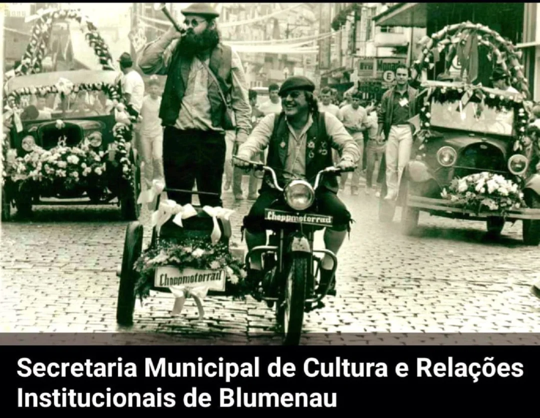 A Choppmotorrad nos primeiros anos da Oktoberfest de Blumenau (Divulgação/Ingo Penz)