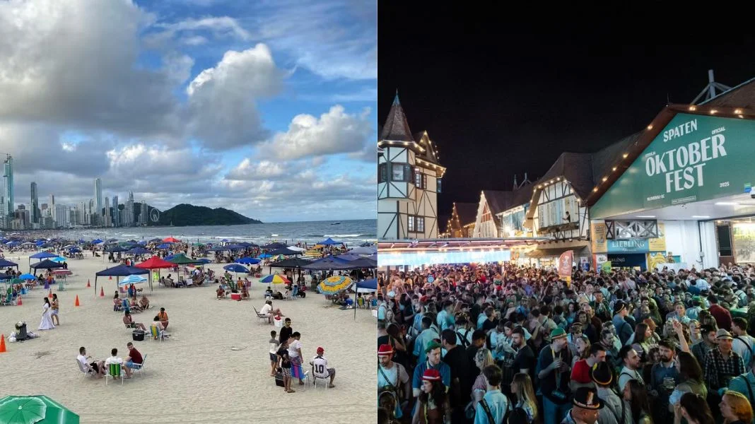 Além das atrações locais, tem as festas oktoberianas na região (Divulgação)