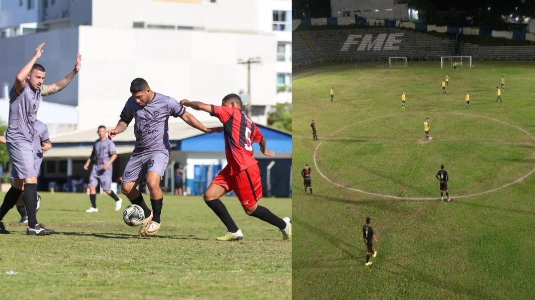 Fotos da Série B (E) e Série A (D). (Crédito FMEBC)