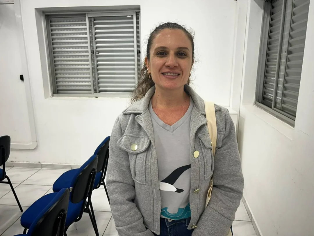A professora Liziane (Foto Renata Rutes)