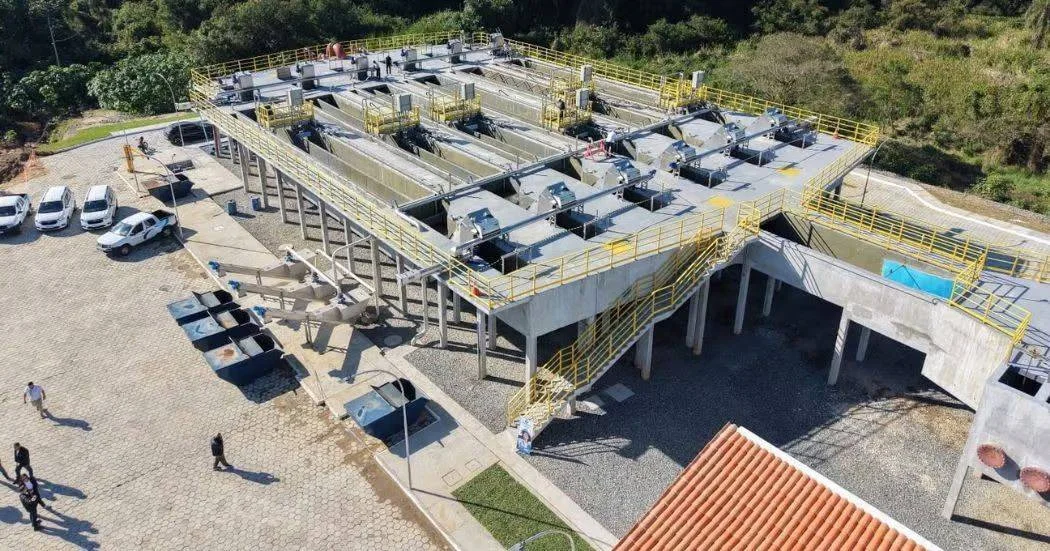 A nova Estação Preliminar de Esgoto da ETE de Balneário Camboriú, inaugurada em setembro (Foto PMBC)