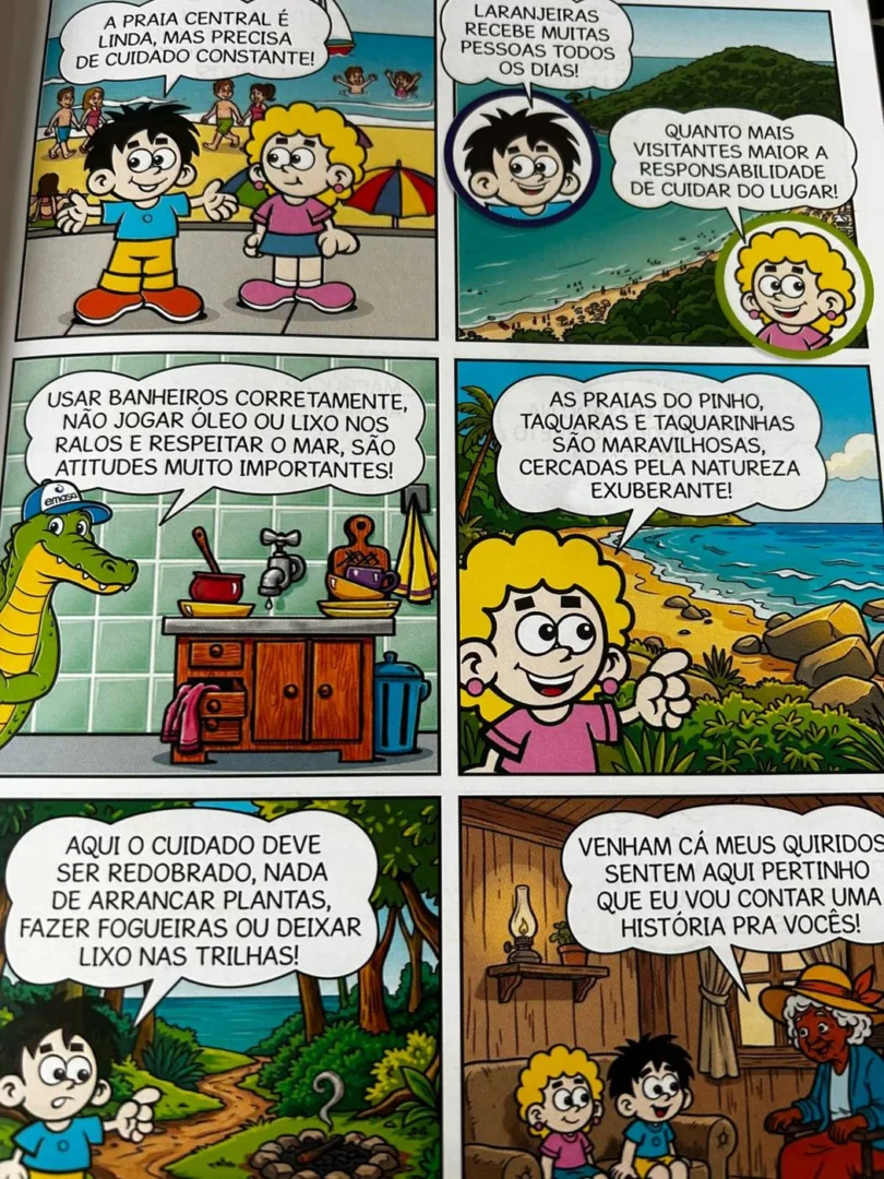 Revista em quadrinhos busca conscientizar público infantil (Foto Renata Rutes)