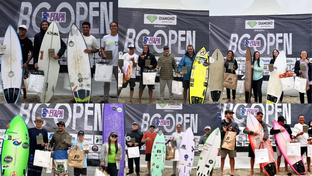 Os vencedores do BC Open. (Fotos ASBC)